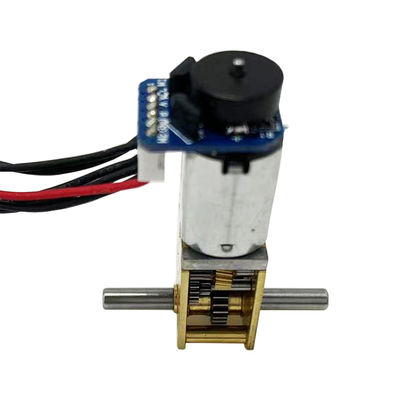 3V 5V 12V Right Angle Gearbox N20DC Worm Motor with Encoder Dual Output Shaft Micro DC Motor