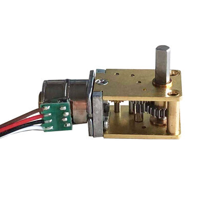 3V 5V  Precious 10mm Diameter 18 Degree Step Angle  Geared DC Stepper Motor With Metal Gearbox Horizontal Gear Reducer