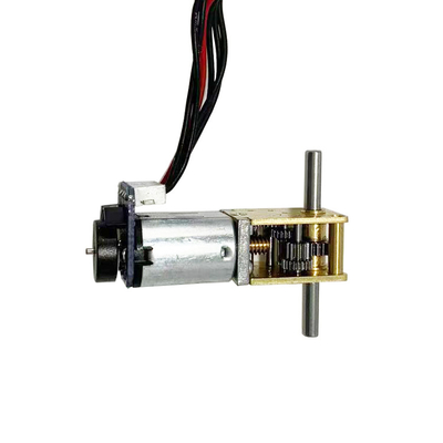 Motor de engrenagem de corrente contínua de 12 V com caixa de engrenagens de minhoca para fechaduras de portas elétricas
