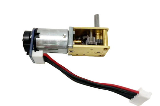 Caixa de engrenagens de ângulo reto de metal de 12 mm com motor de engrenagem N20dc 3v 6v 12v com codificador, pequeno motor de engrenagem DC para fechadura eletrônica, motor de escova elétrica DC