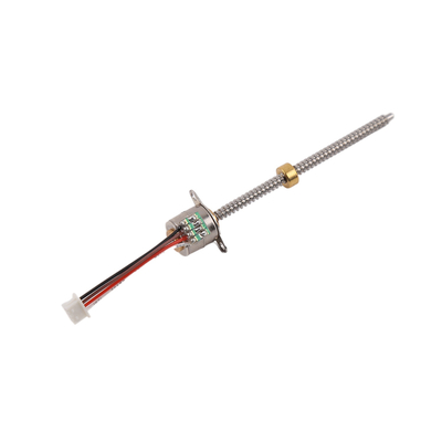 Motor de passo de 10mm 5V com parafuso M3P1,2mm e porca de cobre