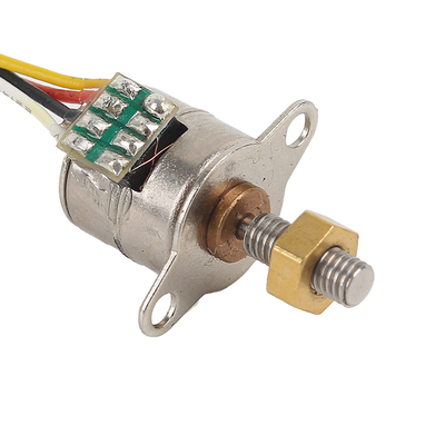 Motor passo-a-passo de 2 fases de 5 V de 10 mm com parafuso M3 e porca de cobre