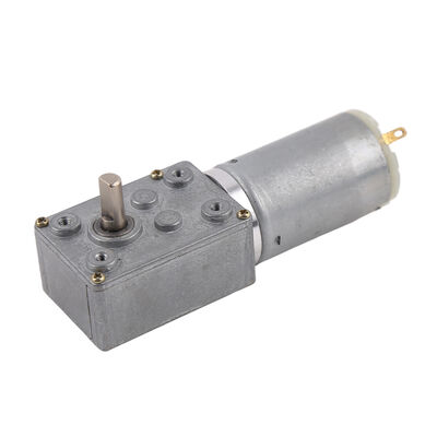 90 Degrees Double Shaft Worm Gear Motor 24V Cylinder DC Motor Motor diameter 31mm