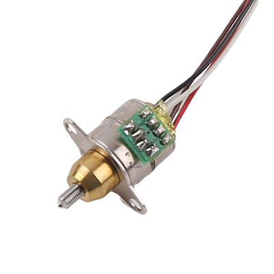Mini motor passo linear de diâmetro de 10 mm, de eixo fixo de 2 fases e 4 fios, micro motor linear
